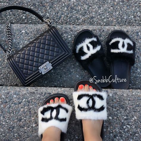 chanel inspired slides|Chanel slides price.